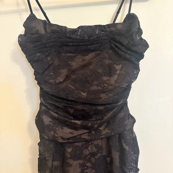 House of CB Black Lace Corset Dress - Picture 10 of 12